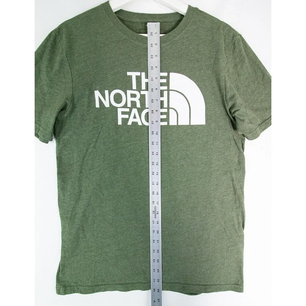 The North Face Logo Standard Fit T-Shirt Men's Size Small Olive Green